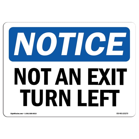 SignMission OS-NS-A-1824-V-11859 18 x 24 in. OSHA Notice Sign - Emergency Medical Gas Shutoff