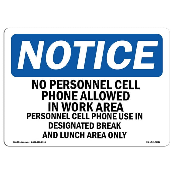 SignMission OS-NS-A-1824-V-11978 18 x 24 in. OSHA Notice Sign - Employees Must Wash