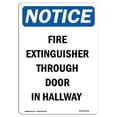 thumbnail image 1 of SignMission OS-NS-A-1824-V-12608 18 x 24 in. OSHA Notice Sign - Fire Extinguisher Through Door, 1 of 6