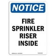 thumbnail image 1 of SignMission OS-NS-A-1824-V-12678 18 x 24 in. OSHA Notice Sign - Fire Sprinkler Riser Inside, 1 of 6