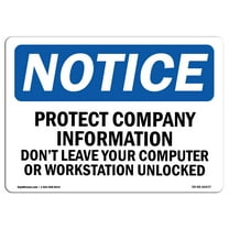SignMission OS-NS-A-1824-V-12945 18 x 24 in. OSHA Notice Sign - Fuel Shutoff Push Button