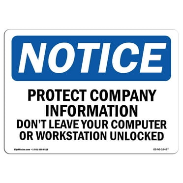SignMission OS-NS-A-1824-V-12945 18 x 24 in. OSHA Notice Sign - Fuel Shutoff Push Button