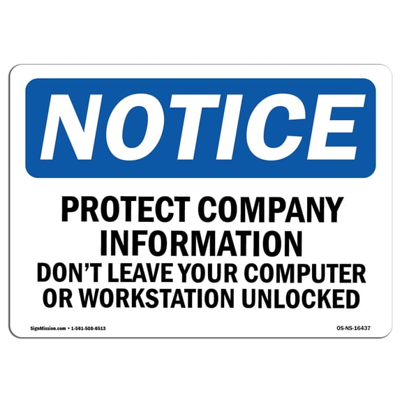 SignMission OS-NS-A-1824-V-12945 18 x 24 in. OSHA Notice Sign - Fuel Shutoff Push Button