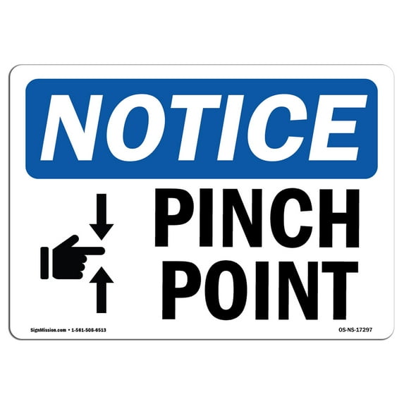 SignMission OS-NS-A-1824-V-13716 18 x 24 in. OSHA Notice Sign - Inverter Output Connection Do Not Relocate