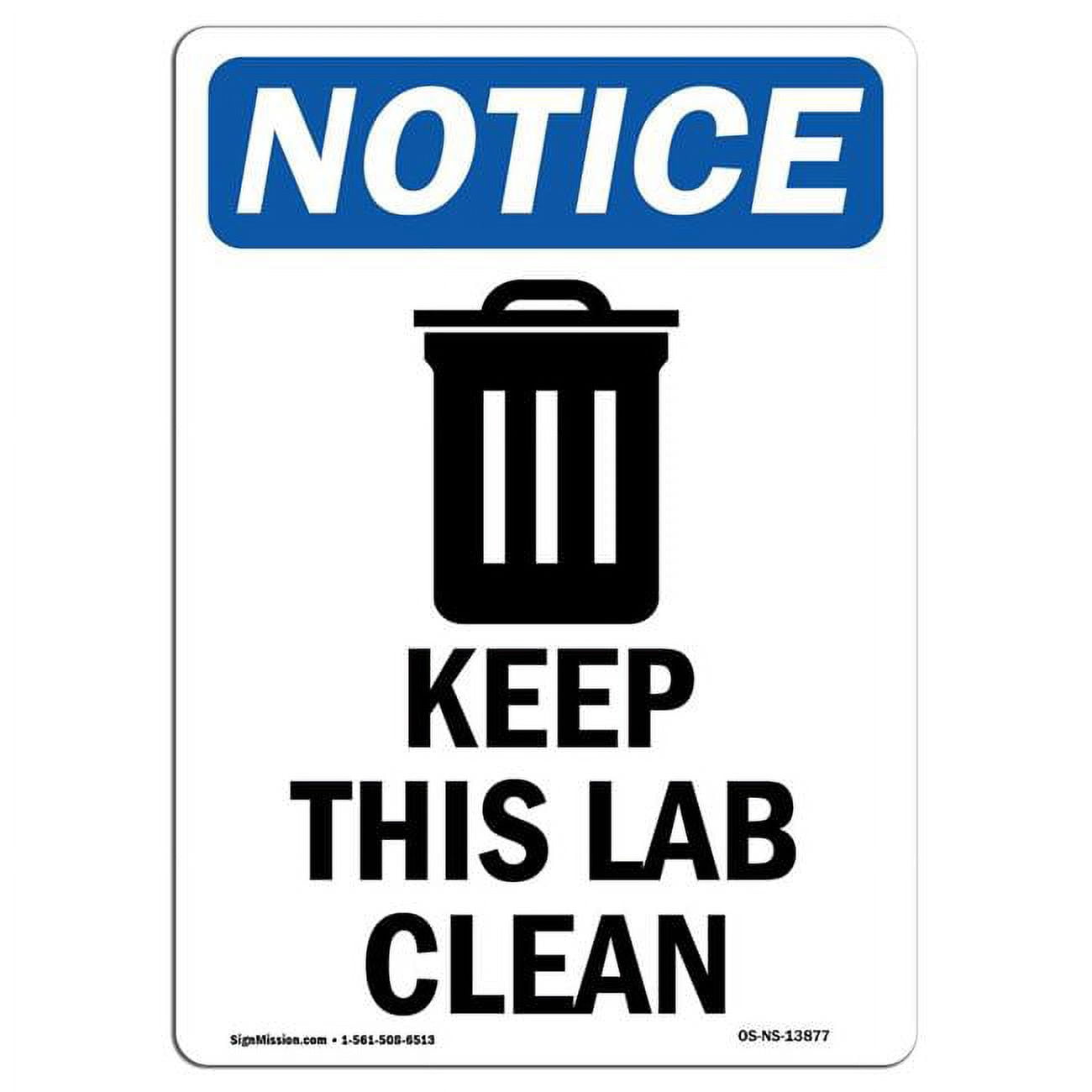 Notice Test Lab Passed Sign SignMission OS-NS-A-1824-V-13877 18 x 24 in. OSHA Notice Sign - Keep ...