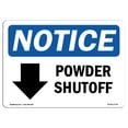 thumbnail image 1 of OSHA Notice Sign - Power Shutoff [Down Arrow] |  Aluminum Sign | Protect Your Business, Construction Site, Warehouse & Shop Area |  Made in the USA, 1 of 6