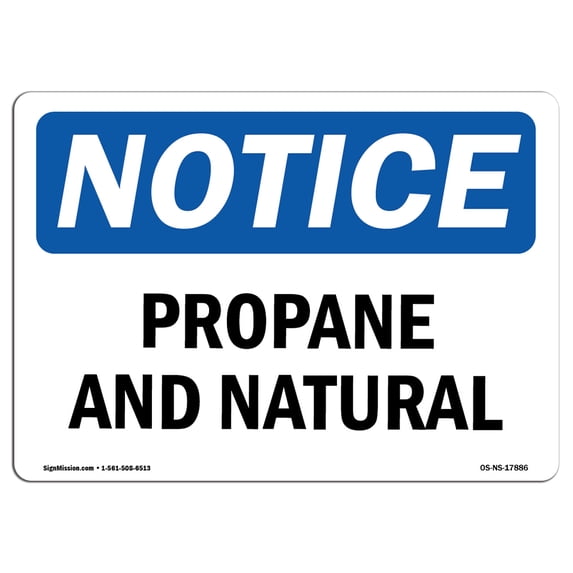 SignMission OS-NS-A-1824-V-14410 18 x 24 in. OSHA Notice Sign - No Catwalk Use Over 6 Ft without Fall Protection