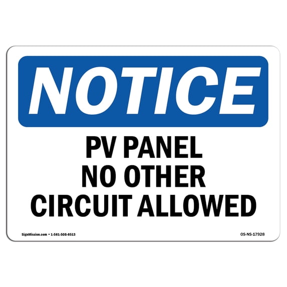 SignMission OS-NS-A-1824-V-14492 18 x 24 in. OSHA Notice Sign - No Drilling Into Frame
