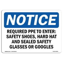SignMission OS-NS-A-1824-V-14725 18 x 24 in. OSHA Notice Sign - No Pedestrians Forklift