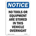thumbnail image 1 of SignMission OS-NS-A-1824-V-14902 18 x 24 in. OSHA Notice Sign - No Tools or Equipment Are Stored, 1 of 6