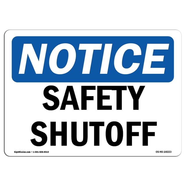SignMission OS-NS-A-1824-V-15082 18 x 24 in. OSHA Notice Sign - Non ...