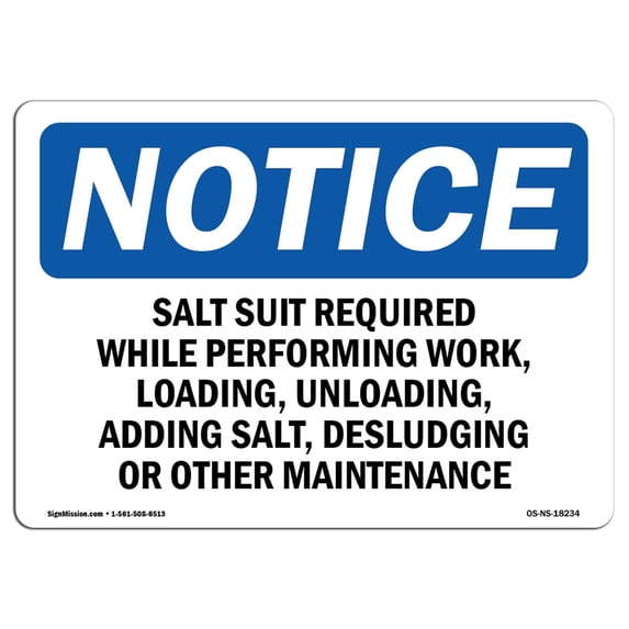 SignMission OS-NS-A-1824-V-15105 18 x 24 in. OSHA Notice Sign - Non-Potable Water