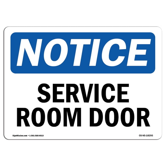 SignMission OS-NS-A-1824-V-15282 18 x 24 in. OSHA Notice Sign - Notice Authorized Personnel Only Visitors