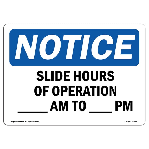 SignMission OS-NS-A-1824-V-15466 18 x 24 in. OSHA Notice Sign - Do Not Open