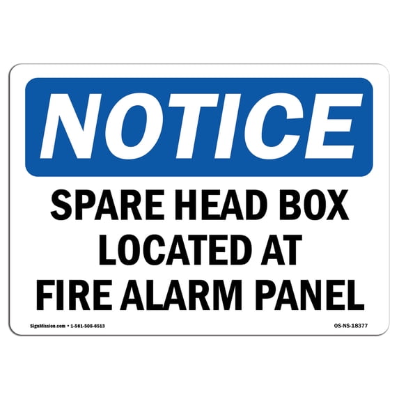 SignMission OS-NS-A-1824-V-15748 18 x 24 in. OSHA Notice Sign - Grating Load Capacity 2000