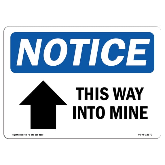 SignMission OS-NS-A-1824-V-17225 18 x 24 in. OSHA Notice Sign - Pet Relief Area Left Arrow
