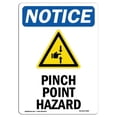 thumbnail image 1 of SignMission OS-NS-A-1824-V-17289 18 x 24 in. OSHA Notice Sign - Pinch Point Hazard, 1 of 6