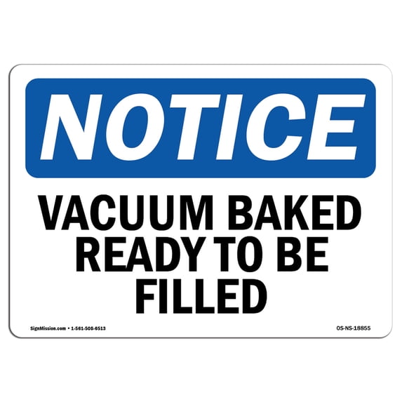 SignMission OS-NS-A-1824-V-17608 18 x 24 in. OSHA Notice Sign - Please Use A Clean Plate for Each