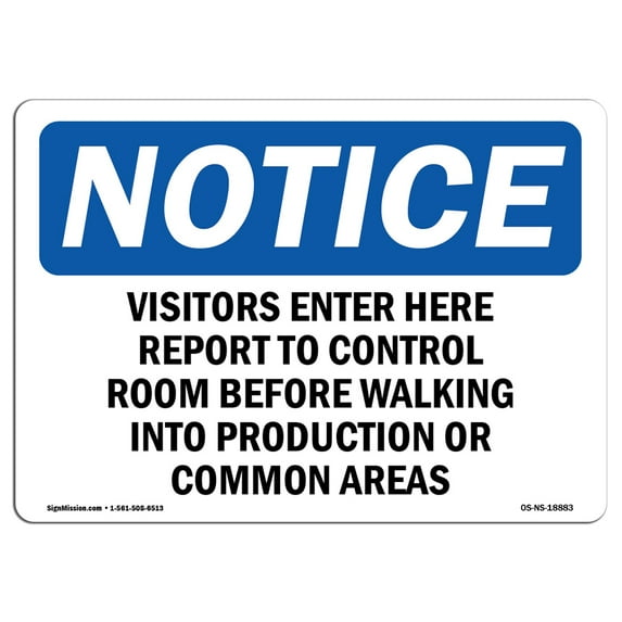 SignMission OS-NS-A-1824-V-17666 18 x 24 in. OSHA Notice Sign - Polymer Dewatering