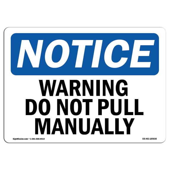 SignMission OS-NS-A-1824-V-17712 18 x 24 in. OSHA Notice Sign - Possible RF Radiation