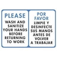 thumbnail image 1 of SignMission OS-NS-A-710-25592 Coronavirus Notice Sign - Please Wash & Sanitize, 1 of 7
