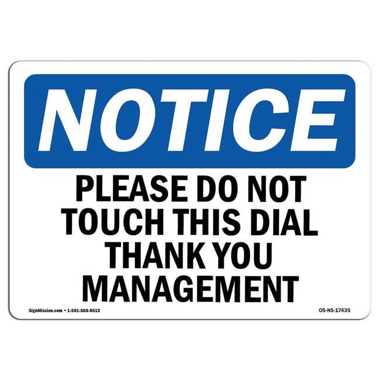 OSHA Notice Sign - Donation Thank You, Plastic Sign