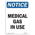 thumbnail image 1 of SignMission OS-NS-A-710-V-14181 7 x 10 in. OSHA Notice Sign - Medical Gas in Use, 1 of 6
