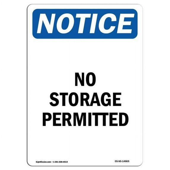 OSHA Notice Sign - No Metal Cleats No Gum No Sunflower Seeds | Aluminum Sign | Protect Your Business, Work Site, Warehouse & Shop Area | Made in the USA