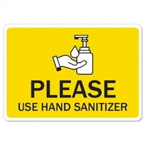 SignMission OS-NS-D-1014-25586 Osha Notice Sign - Please Use Sanitizer