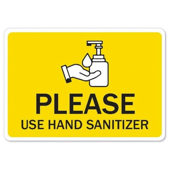 SignMission OS-NS-D-1014-25586 Osha Notice Sign - Please Use Sanitizer