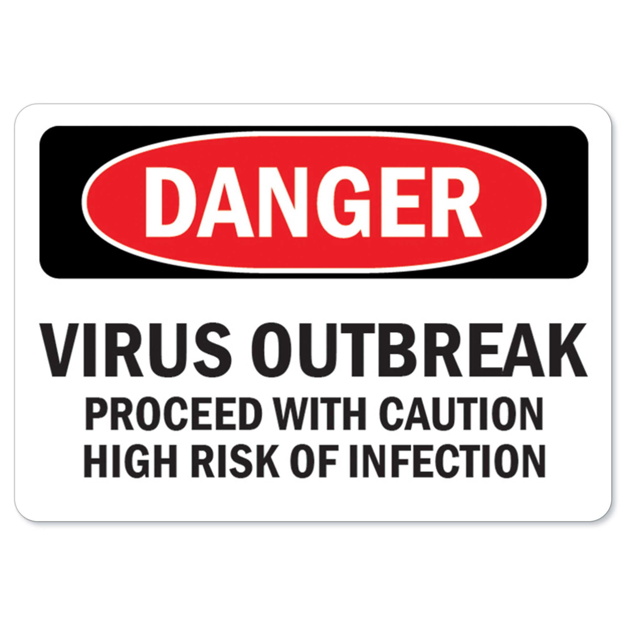 SignMission OS-NS-D-1014-25587 Osha Notice Sign - Virus Outbreak ...