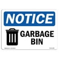 thumbnail image 1 of OSHA Notice Sign - Garbage Can Sign With Symbol | Decal | Protect Your Business, Construction Site, Warehouse |  Made in the USA, 1 of 4
