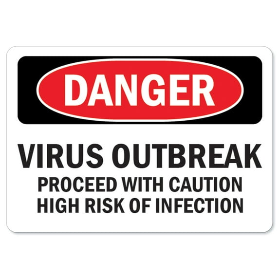 SignMission OS-NS-D-1824-25587 OSHA Notice Sign - Virus Outbreak