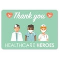thumbnail image 1 of SignMission OS-NS-D-35-25425 Covid-19 Notice Sign - Thank You Healthcare Heroes 2, 1 of 4