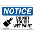 thumbnail image 1 of SignMission OS-NS-D-35-L-11390 OSHA Notice Sign - Do Not Touch Wet Paint Sign with Symbol, 1 of 4