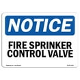 thumbnail image 1 of SignMission OS-NS-D-35-L-12663 OSHA Notice Sign - Fire Sprinkler Control Valve, 1 of 4