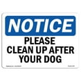 thumbnail image 1 of SignMission OS-NS-D-35-L-17347 OSHA Notice Sign - Please Clean Up After Your Dog, 1 of 4