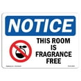 thumbnail image 1 of SignMission OS-NS-D-35-L-18656 OSHA Notice Sign - This Room is Fragrance Free with Symbol, 1 of 4