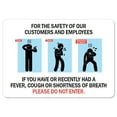 thumbnail image 1 of SignMission OS-NS-D-710-25349 Public Safety Sign - For the Safety of Our Customers & Employees, 1 of 4