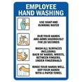 thumbnail image 1 of SignMission OS-NS-D-710-25572 OSHA Notice Sign - Employee Hand Washing, 1 of 4