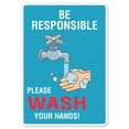 thumbnail image 1 of SignMission OS-NS-P-1014-25566 OSHA Notice Plastic Sign - Be Responsible, 1 of 6