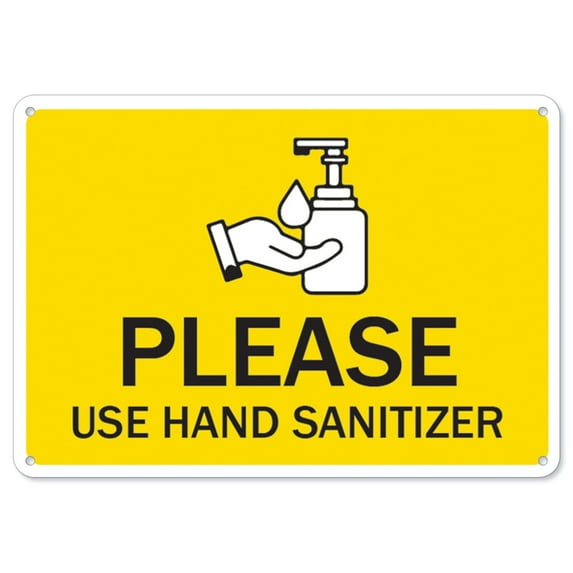 SignMission OS-NS-P-1014-25586 OSHA Notice Sign - Please Use Sanitizer