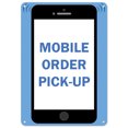 thumbnail image 1 of SignMission OS-NS-P-1218-25524 Covid-19 Notice Sign - Mobile Order Pick Up, 1 of 6