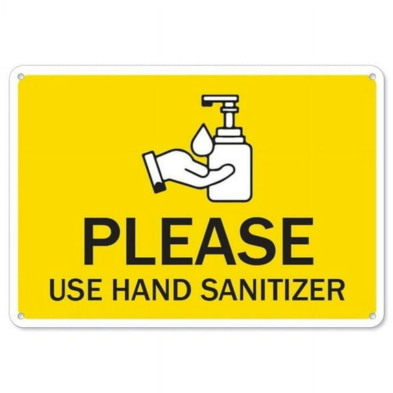 SignMission OS-NS-P-710-25586 Osha Notice Sign - Please Use Sanitizer