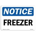 thumbnail image 1 of SignMission OS-NS-P-710-L-12917 OSHA Notice Sign - Freezer, 1 of 5