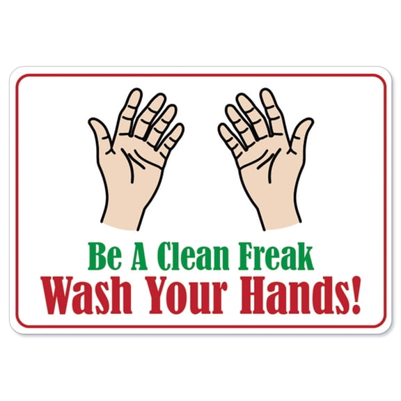 SignMission OS-NS-RD-1014-25584 OSHA Notice Sign - Be a Clean Freak