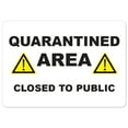 thumbnail image 1 of SignMission OS-NS-RD-1218-25515 Covid-19 Notice Sign - Quarantine Area Closed to the Public, 1 of 4