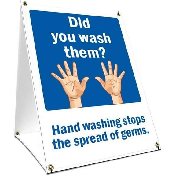 SignMission OS-NS-SBC-2436-25571 24 x 36 in. OSHA Notice Sign - Did You Wash Them