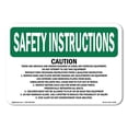 thumbnail image 1 of SignMission OS-SI-A-1824-L-11432 18 x 24 in. OSHA Safety Instructions Sign - Caution There Are Obvious & Hidden Dangers, 1 of 6