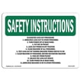 thumbnail image 1 of SignMission OS-SI-D-35-L-11455 OSHA Safety Instructions Sign - Suggested Lock-Out Procedure, 1 of 5